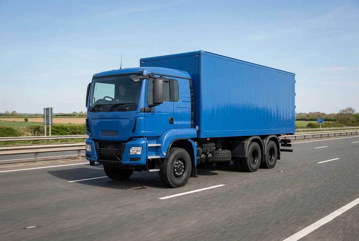 Generated illustration, not a photograph: MAN TGS 26.400 6x6, a 6×6 rigid lorry