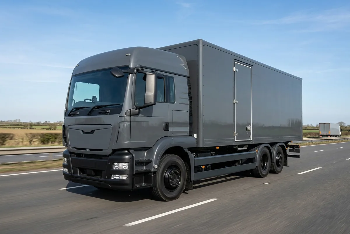 Generated illustration, not a photograph: MAN TGS 26.470 6x2-2, a 6×2 rigid lorry