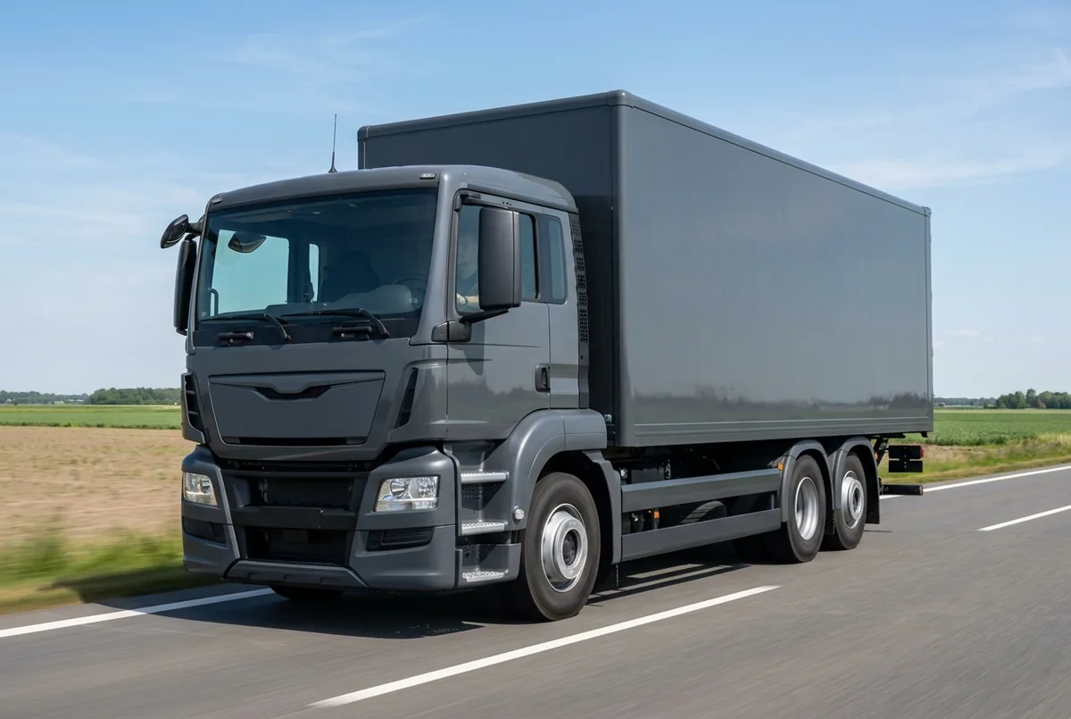 Generated illustration, not a photograph: MAN TGS 28.360 6x2-4, 9 L, a 6×2 rigid lorry