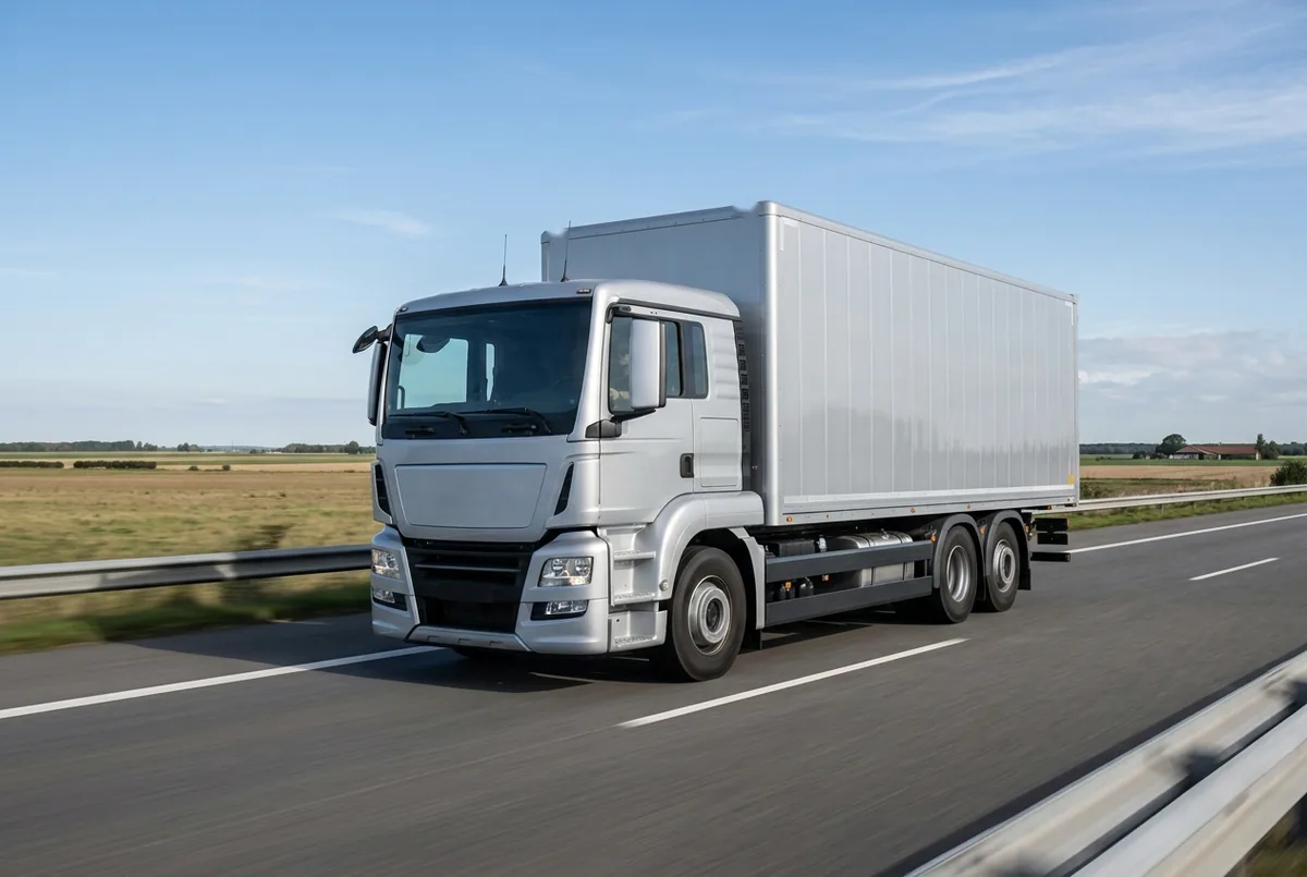 Generated illustration, not a photograph: MAN TGS 28.420 6x2-4, a 6×2 rigid lorry