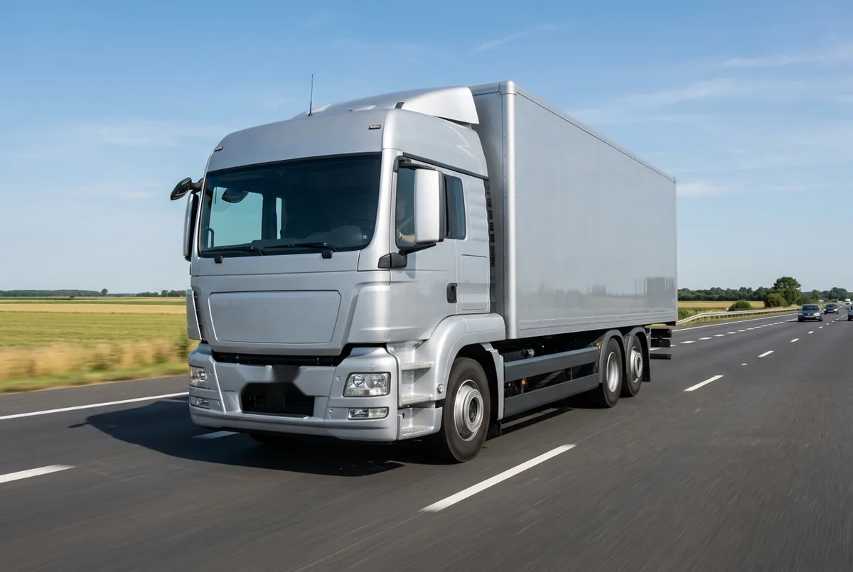 Generated illustration, not a photograph: MAN TGS 28.430 6x2-4, a 6×2 rigid lorry