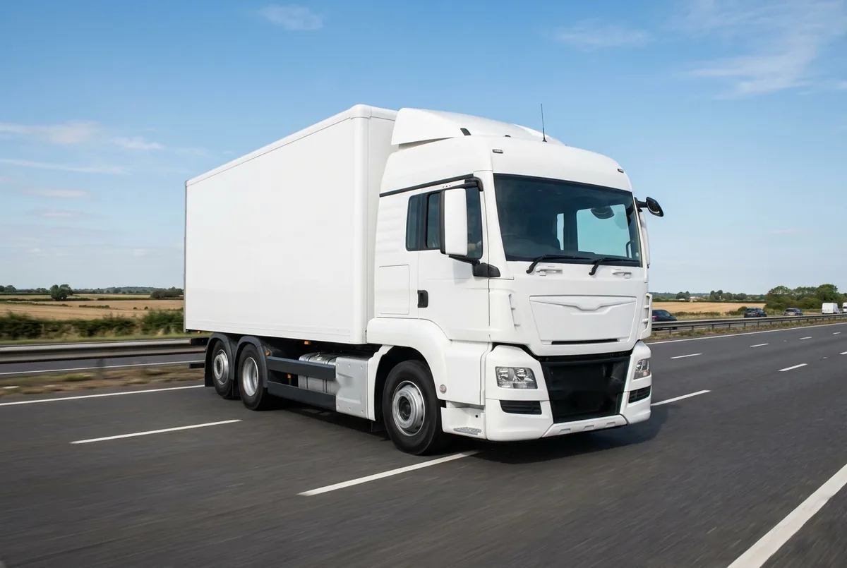 Generated illustration, not a photograph: MAN TGS 28.470 6x2-2, a 6×2 rigid lorry