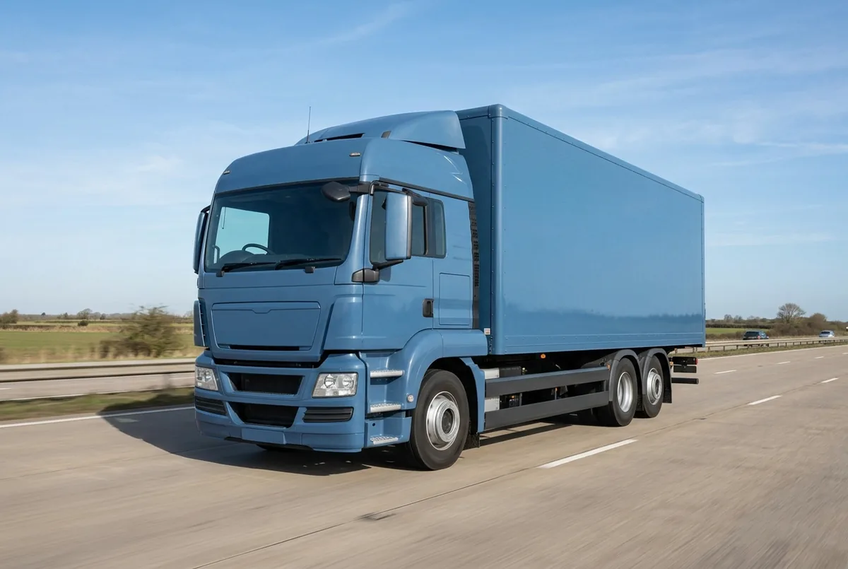 Generated illustration, not a photograph: MAN TGS 28.470 6x2, a 6×2 rigid lorry