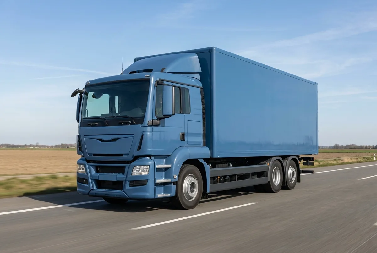 Generated illustration, not a photograph: MAN TGS 28.470 6x4, a 6×2 rigid lorry