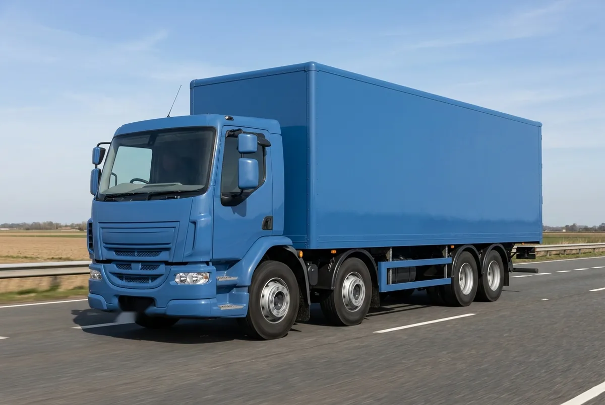 Generated illustration, not a photograph: MAN TGS 32.360 8x4, a 8×4 rigid lorry