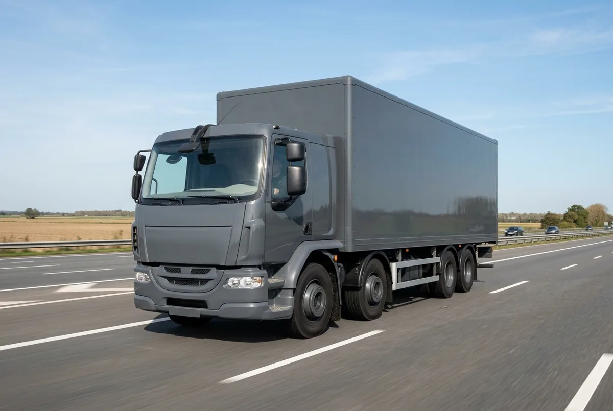 Generated illustration, not a photograph: MAN TGS 32.430 8x4, a 8×4 rigid lorry