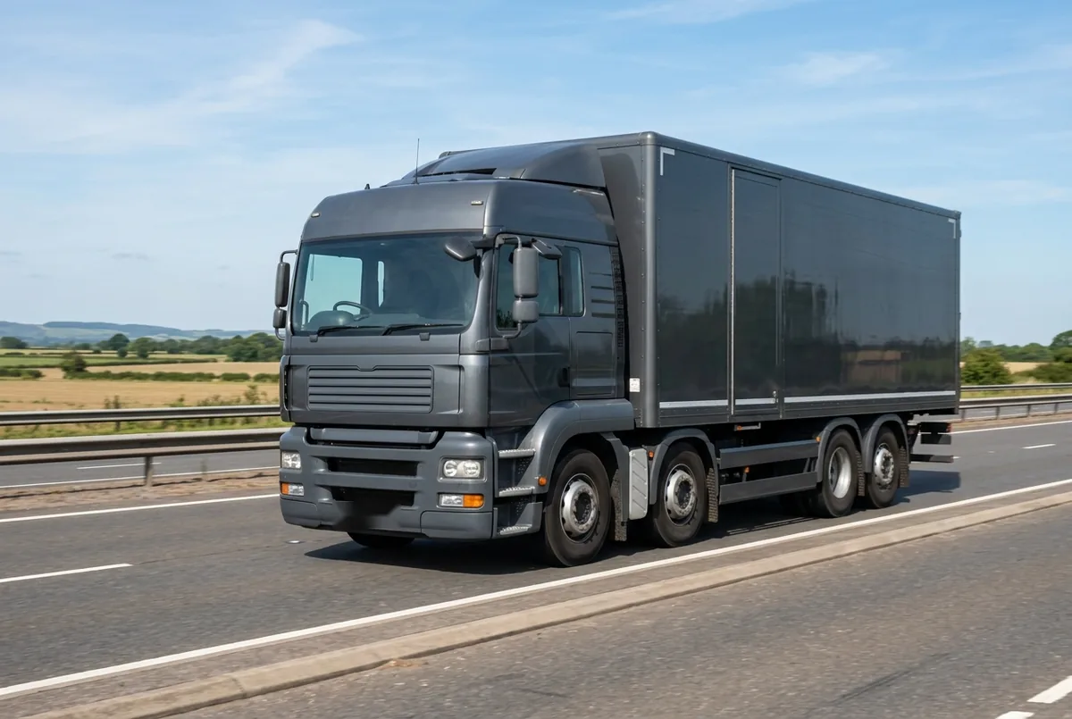 Generated illustration, not a photograph: MAN TGS 35.400 8x4, a 8×4 rigid lorry