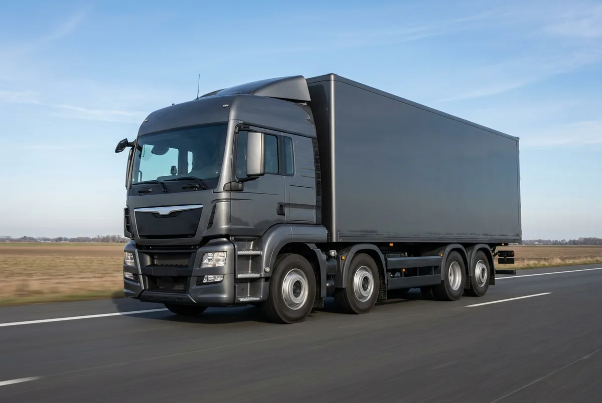 Generated illustration, not a photograph: MAN TGS 35.430 8x4, a 8×4 rigid lorry