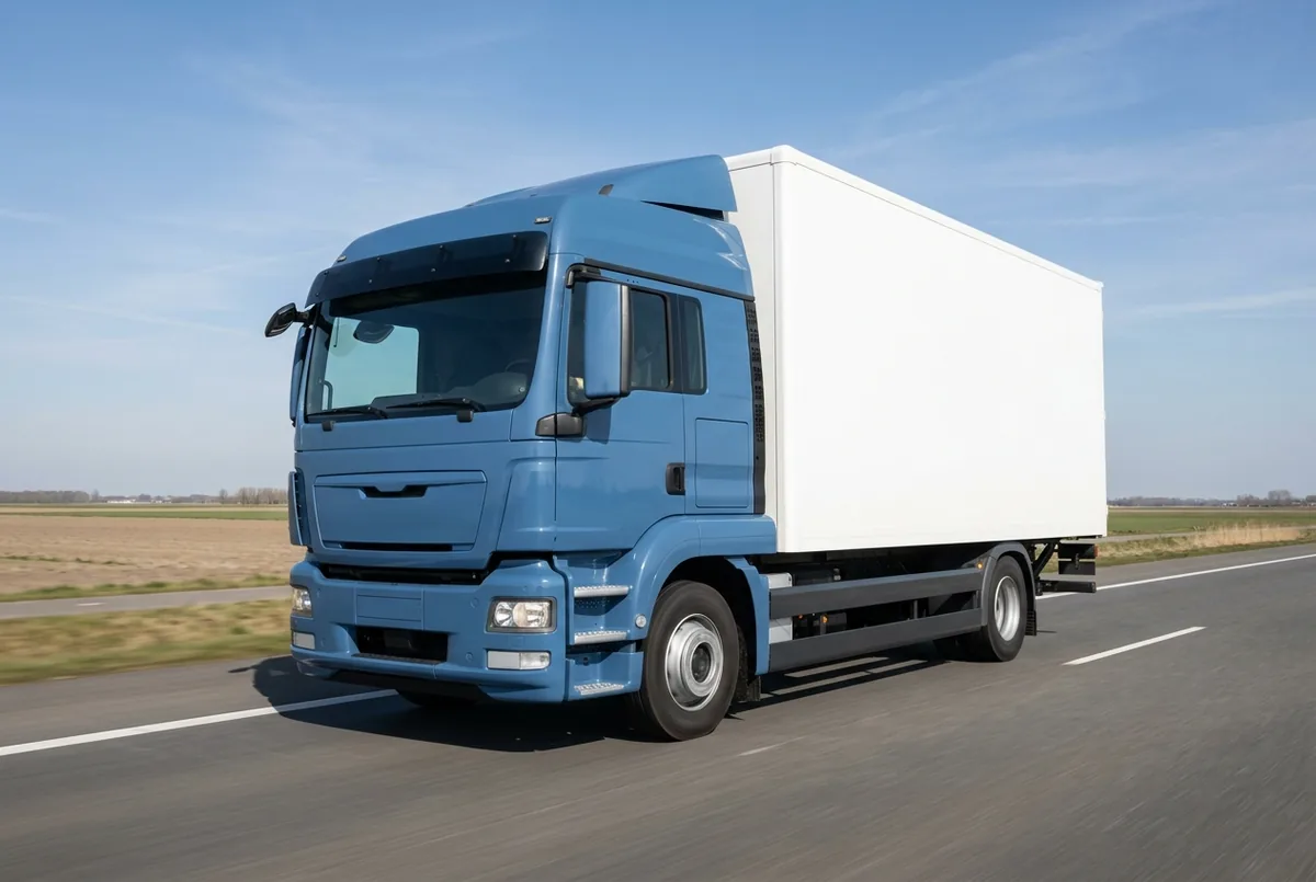 Generated illustration, not a photograph: MAN TGX 18.360 4x2, 9 L, rigid lorry (2020), a 4×2 rigid lorry