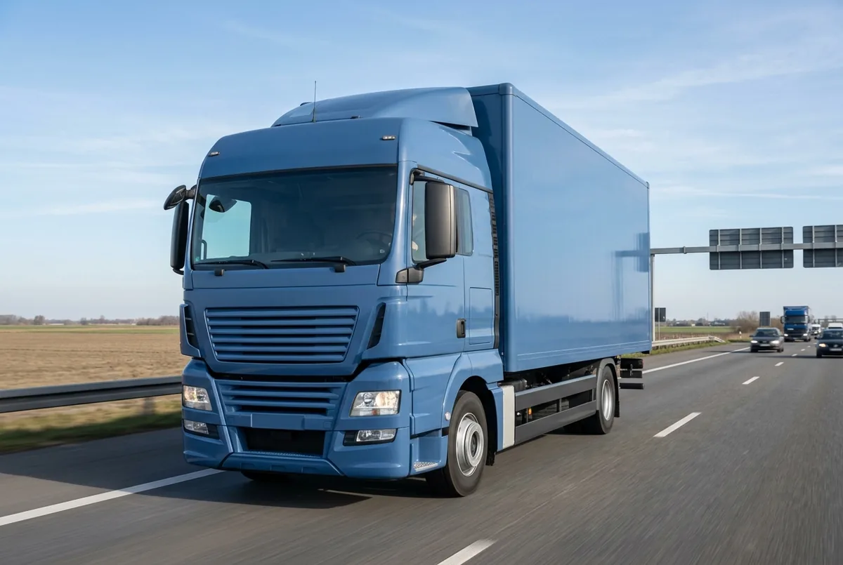 Generated illustration, not a photograph: MAN TGX 18.420 4x2, rigid lorry (2017–2018), a 4×2 rigid lorry