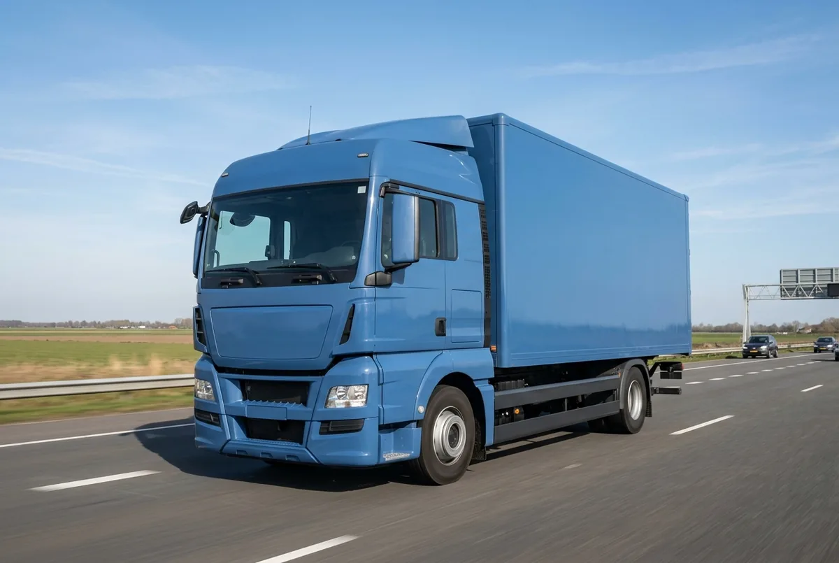Generated illustration, not a photograph: MAN TGX 18.500 4x2, rigid lorry (2018), a 4×2 rigid lorry