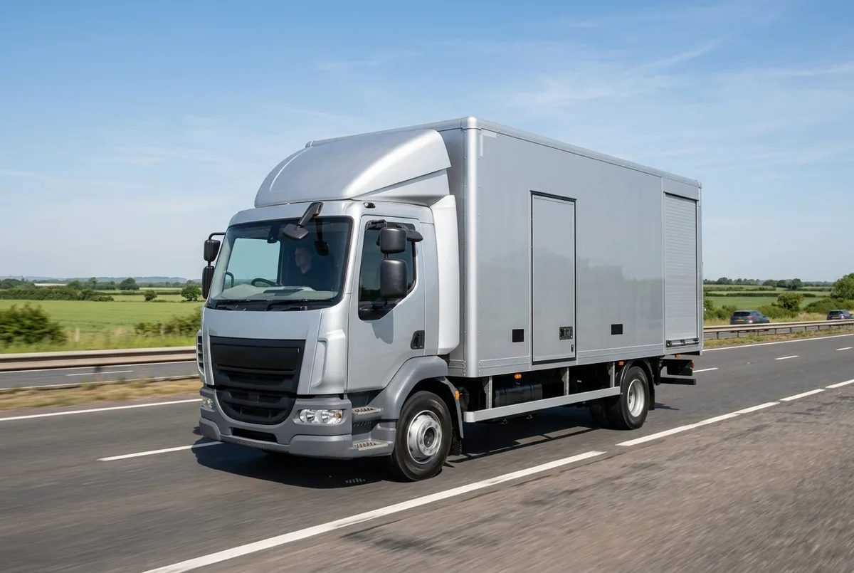 Generated illustration, not a photograph: DAF XB 210 FA, a 4×2 rigid lorry