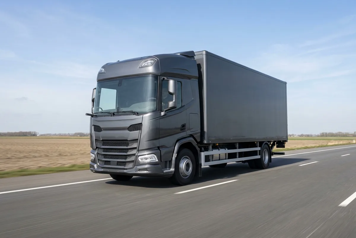 Generated illustration, not a photograph: DAF XD 230 FA, a 4×2 rigid lorry