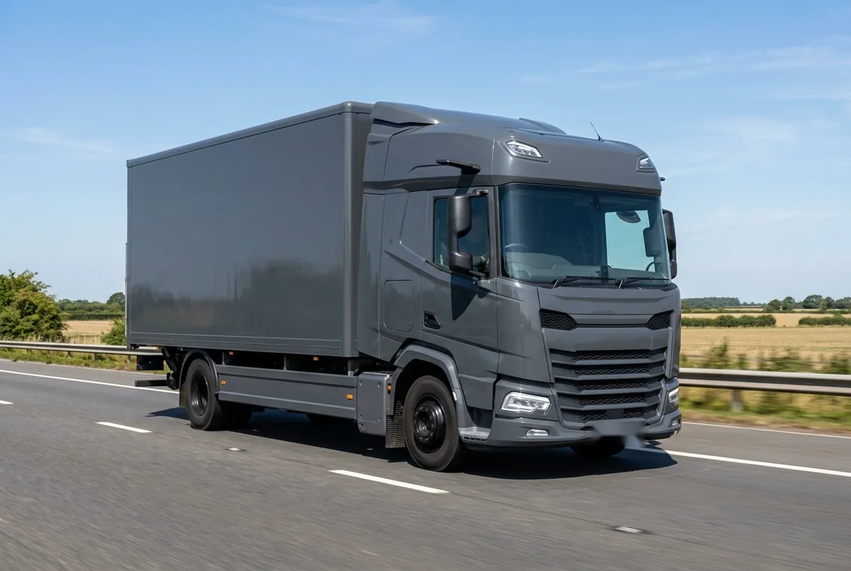 Generated illustration, not a photograph: DAF XD 340 FA, a 4×2 rigid lorry
