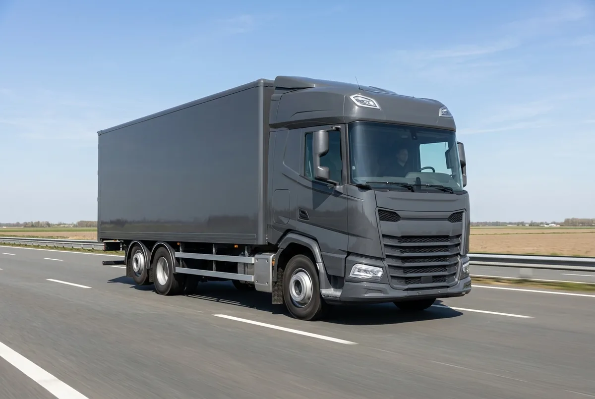 Generated illustration, not a photograph: DAF XD 370 FAN, a 6×2 rigid lorry