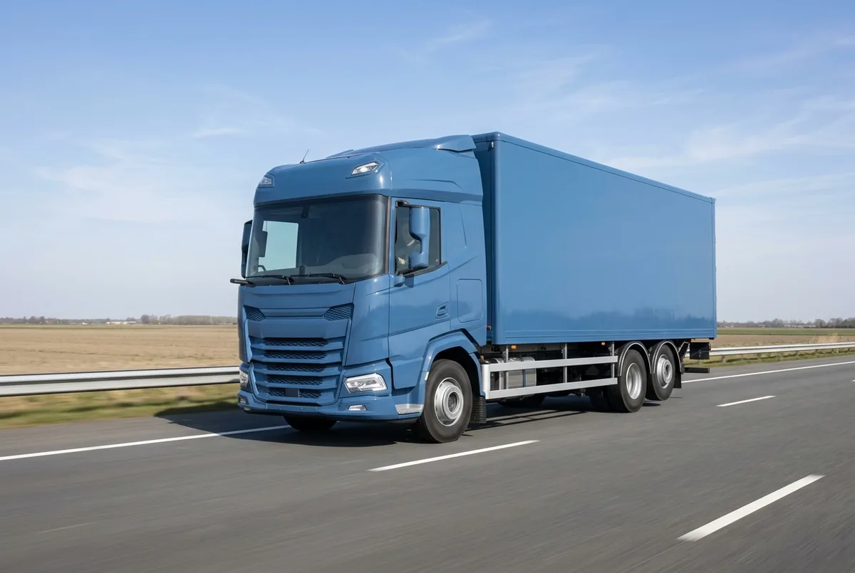 Generated illustration, not a photograph: DAF XD 410 FAN, a 6×2 rigid lorry