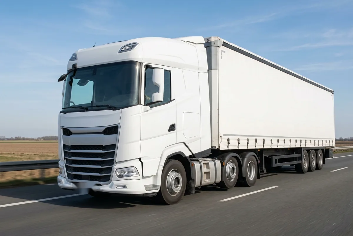 Generated illustration, not a photograph: DAF XD 450 FTP, a 6×2 tractor unit