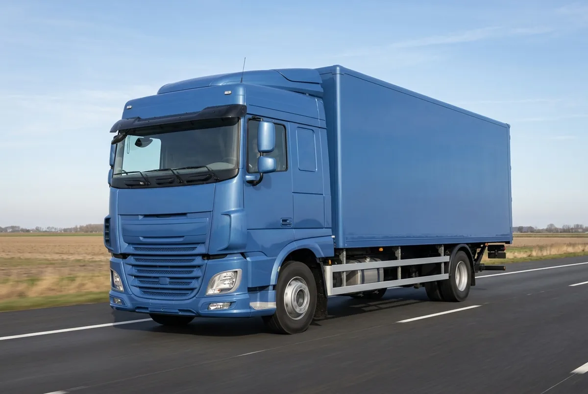 Generated illustration, not a photograph: DAF XF 410 FA, 12.902 L (2014–2017), a 4×2 rigid lorry