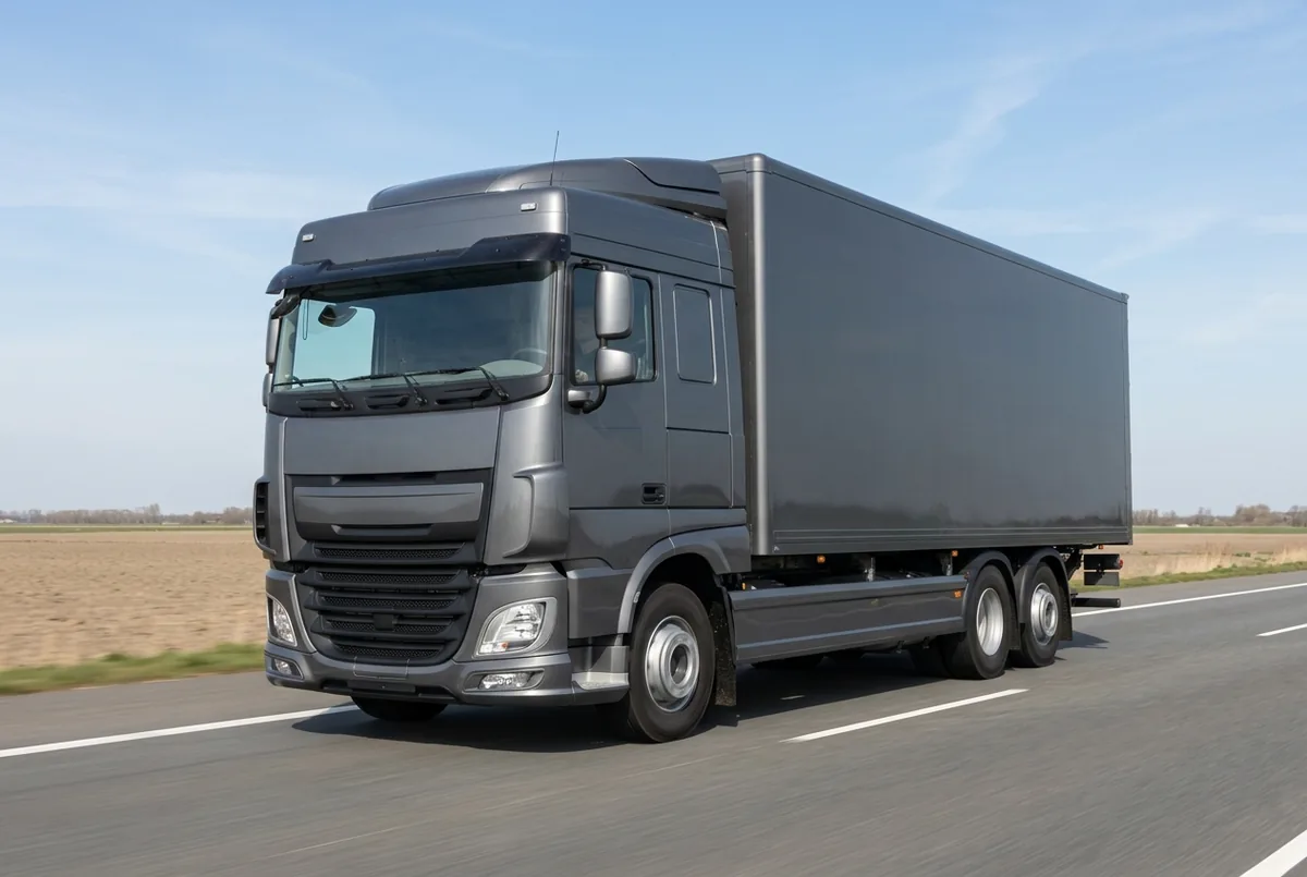 Generated illustration, not a photograph: DAF XF 410 FAN, 12.902 L (2015–2017), a 6×2 rigid lorry