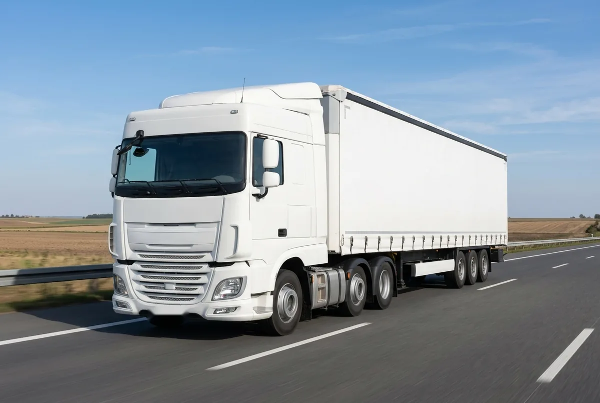 Generated illustration, not a photograph: DAF XF 410 FTG, a 6×2 tractor unit