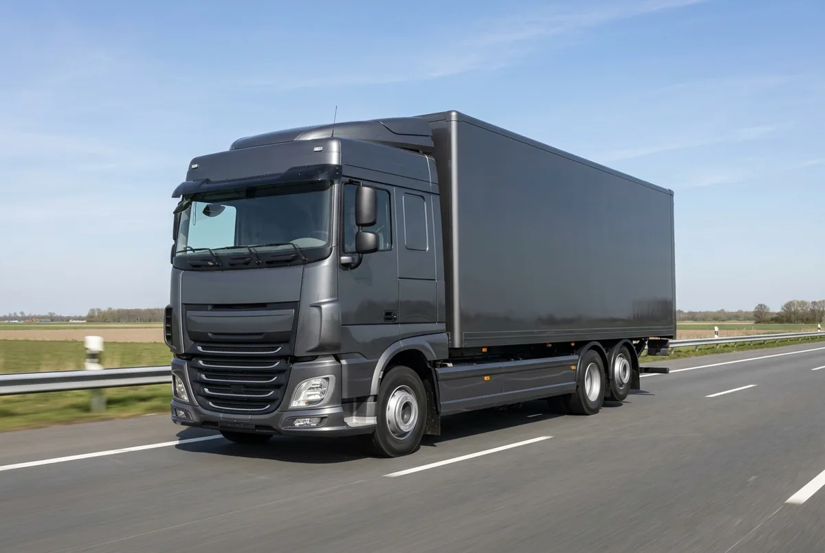 Generated illustration, not a photograph: DAF XF 440 FAN, a 6×2 rigid lorry