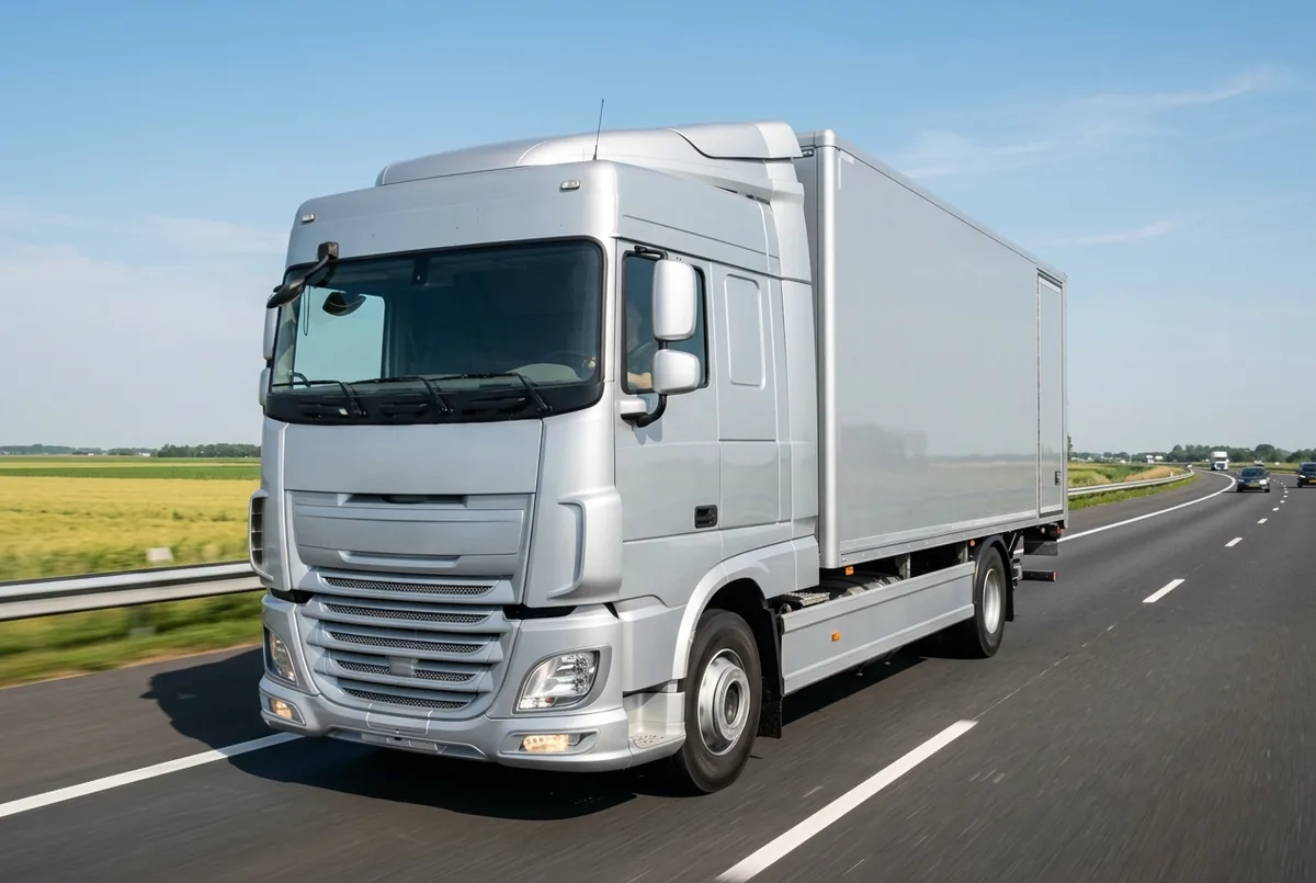 Generated illustration, not a photograph: DAF XF 450 FA, a 4×2 rigid lorry