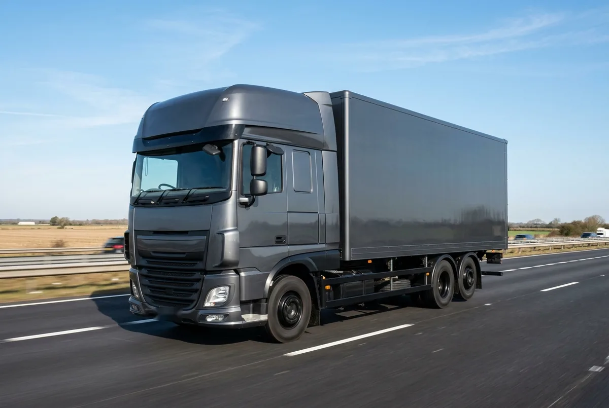 Generated illustration, not a photograph: DAF XF 450 FAN, a 6×2 rigid lorry
