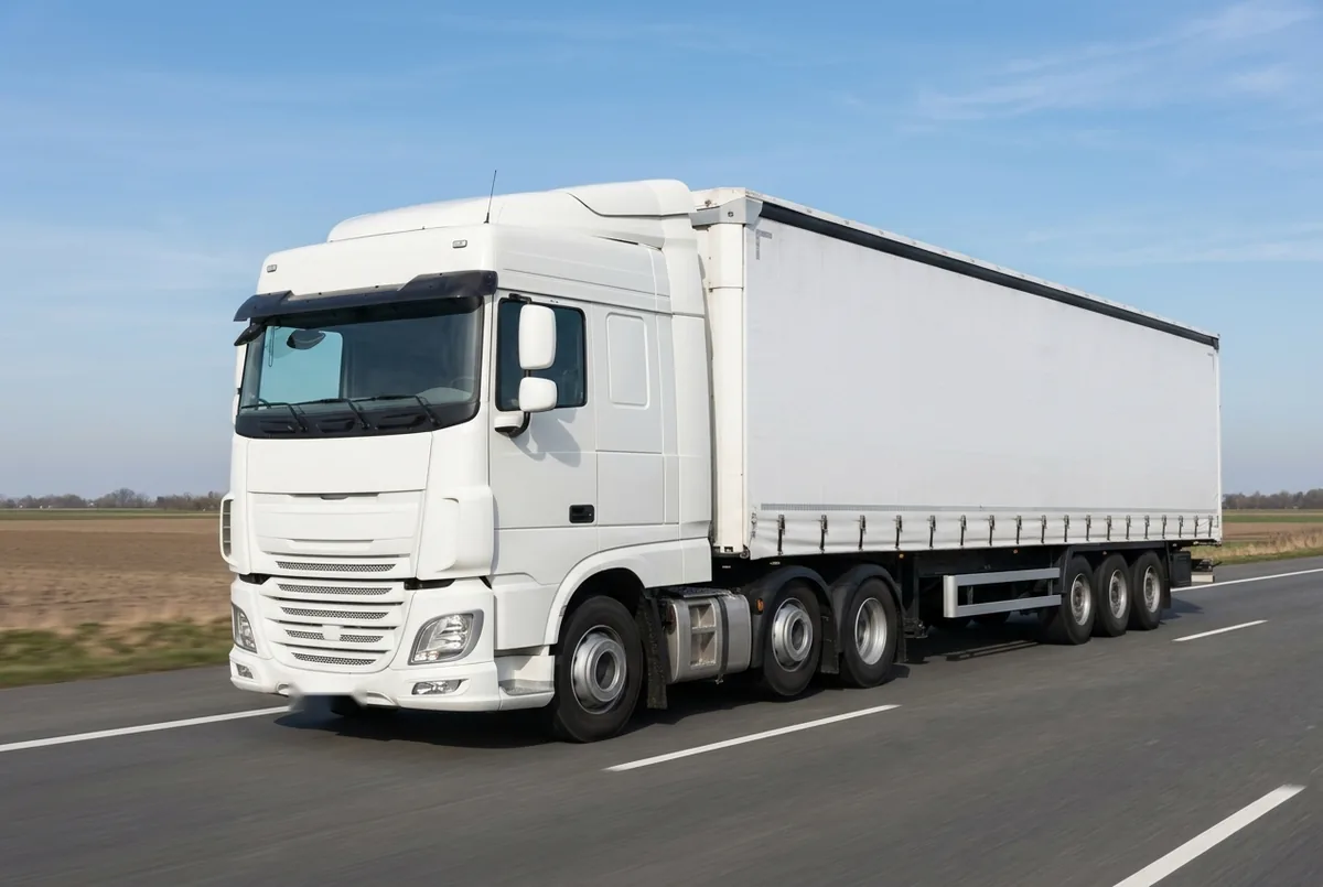 Generated illustration, not a photograph: DAF XF 450 FTS, a 6×2 tractor unit
