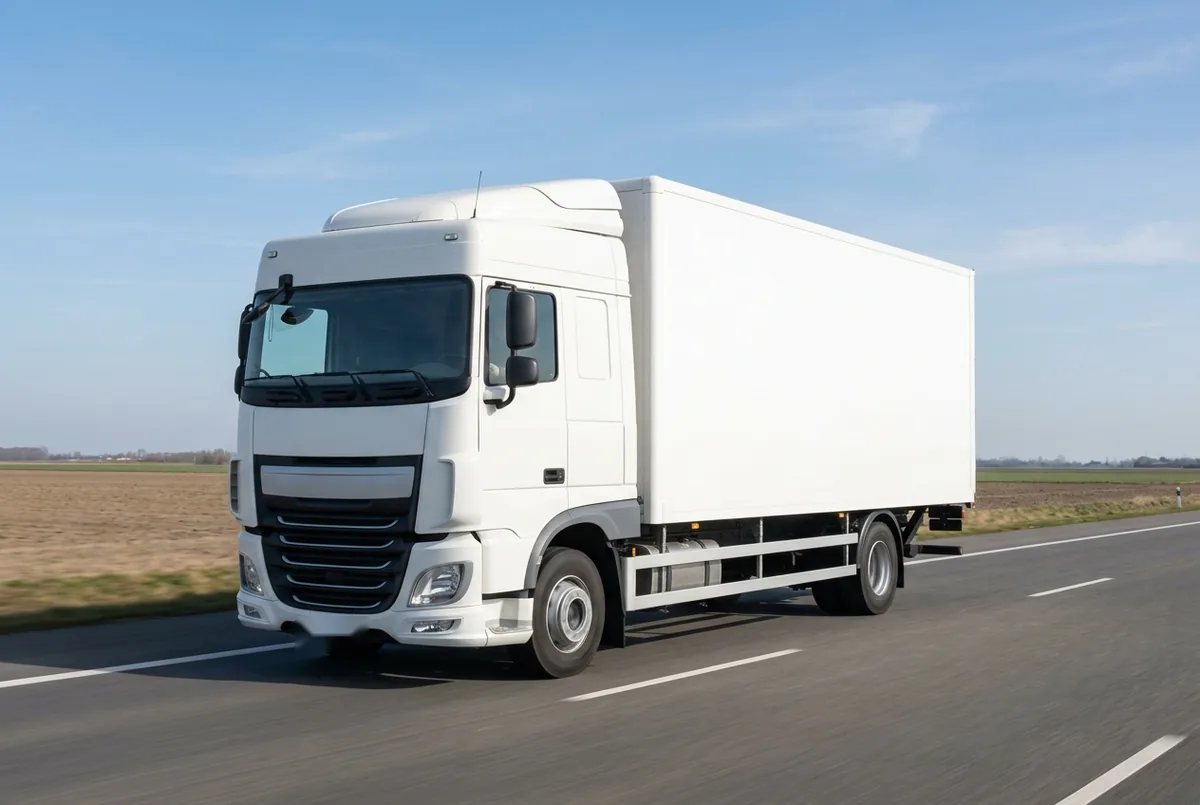 Generated illustration, not a photograph: DAF XF 460 FA, a 4×2 rigid lorry