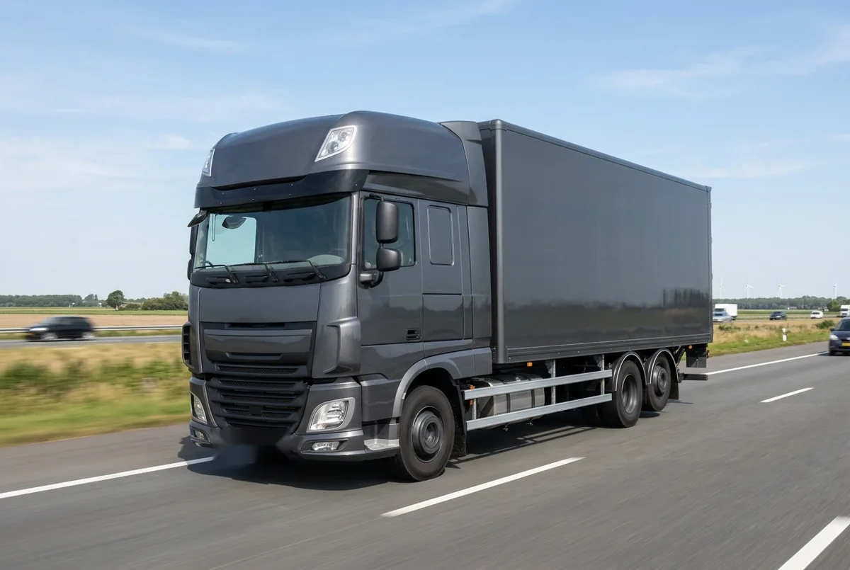 Generated illustration, not a photograph: DAF XF 480 FAS, a 6×2 rigid lorry
