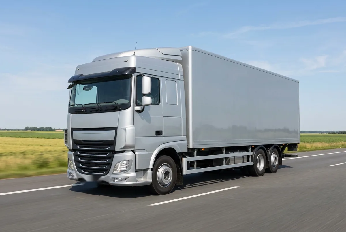 Generated illustration, not a photograph: DAF XF 480 FAT, a 6×4 rigid lorry
