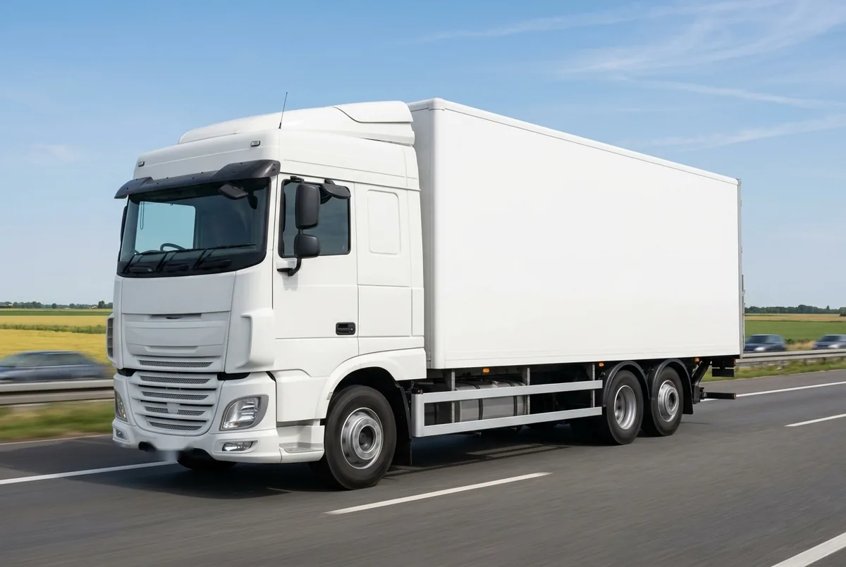 Generated illustration, not a photograph: DAF XF 510 FAN, a 6×2 rigid lorry