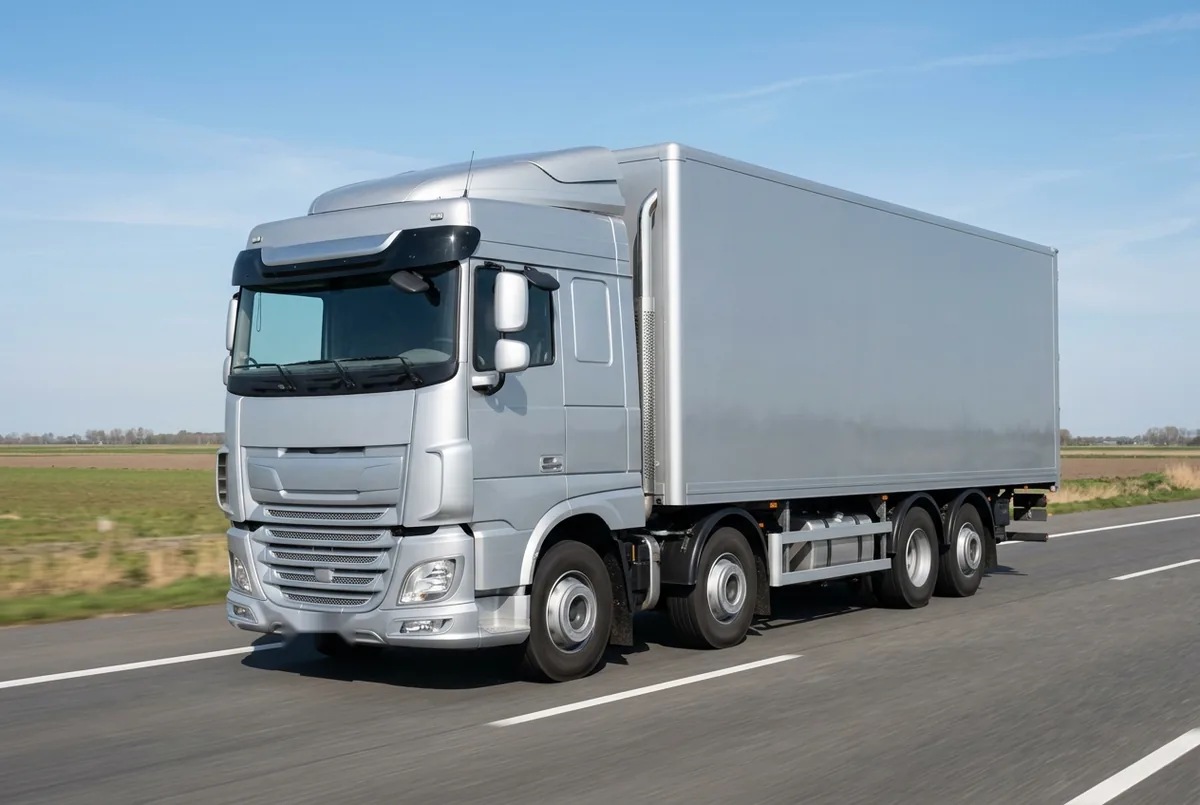 Generated illustration, not a photograph: DAF XF 530 FAK, a 8×2 rigid lorry