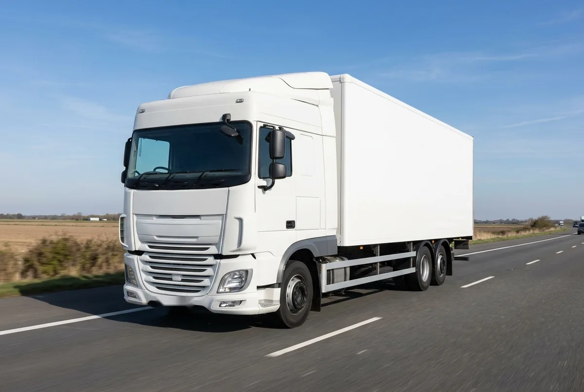 Generated illustration, not a photograph: DAF XF 530 FAT, a 6×4 rigid lorry