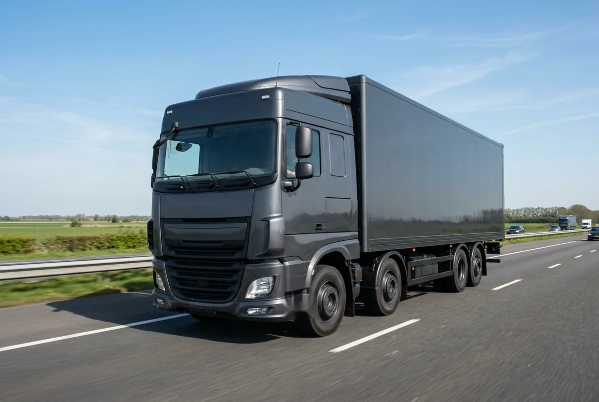 Generated illustration, not a photograph: DAF XF 530 FAX, a 8×2 rigid lorry