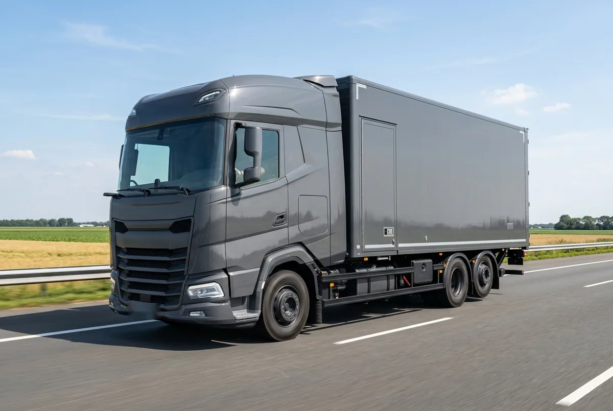 Generated illustration, not a photograph: DAF XG 530 FAN, a 6×2 rigid lorry