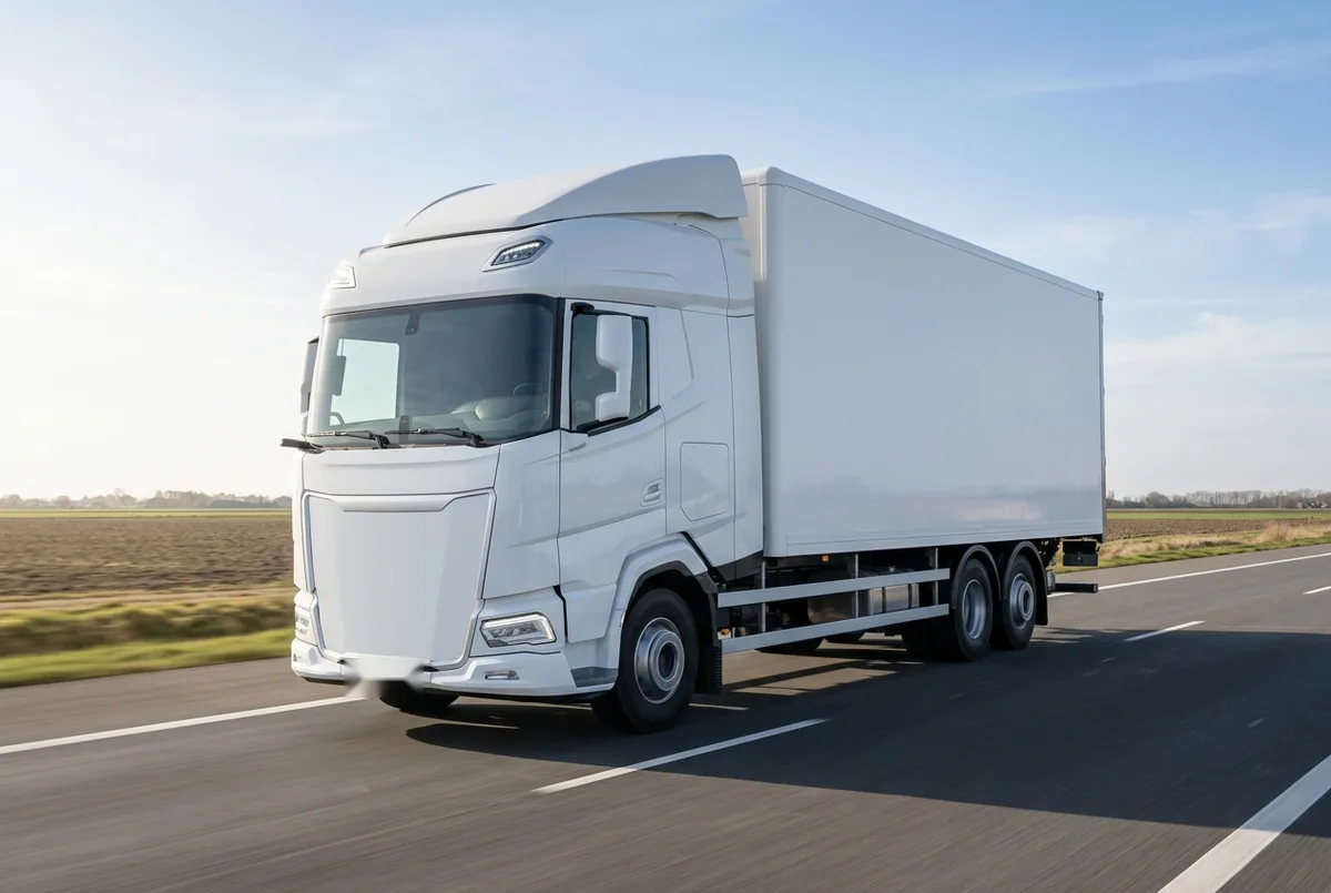 Generated illustration, not a photograph: DAF XG+ 530 FAR, a 6×2 rigid lorry