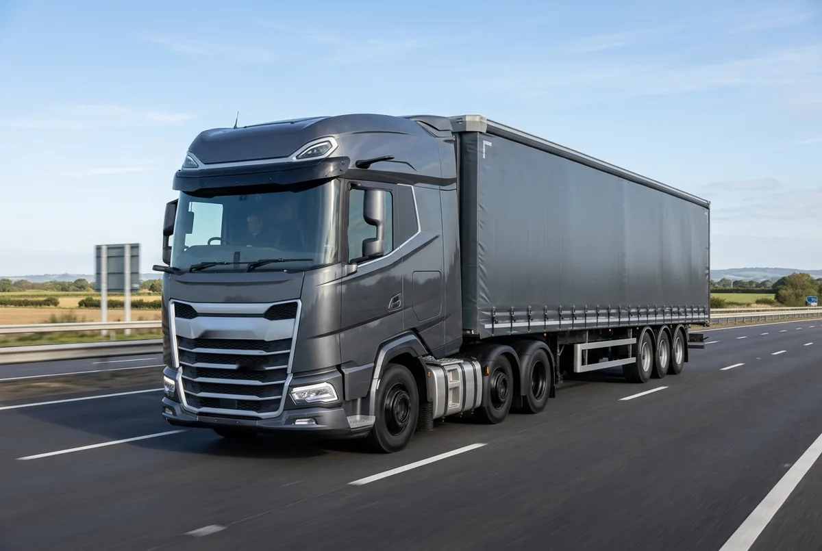 Generated illustration, not a photograph: DAF XG+ 530 FTT, a 6×4 tractor unit