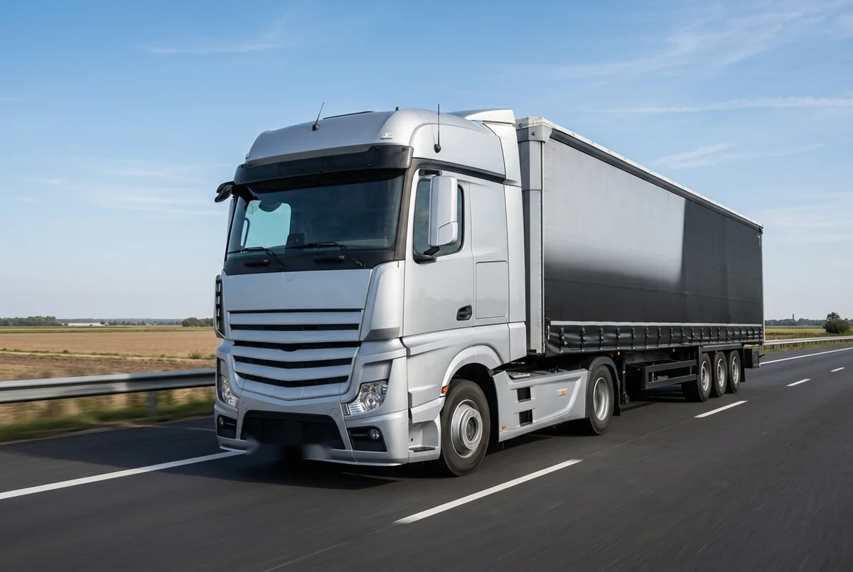 Generated illustration, not a photograph: Mercedes-Benz Actros, 200 kW, 4x2 tractor unit, a 4×2 tractor unit