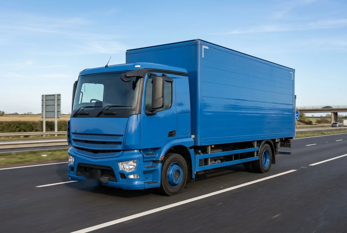 Generated illustration, not a photograph: Mercedes-Benz Actros, 222 kW, 4x2 rigid lorry, a 4×2 rigid lorry