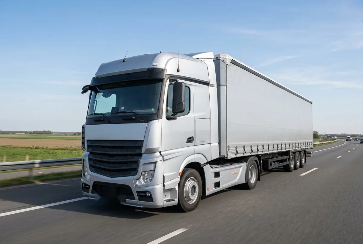 Generated illustration, not a photograph: Mercedes-Benz Actros, 425 kW, 4x2 tractor unit, a 4×2 tractor unit
