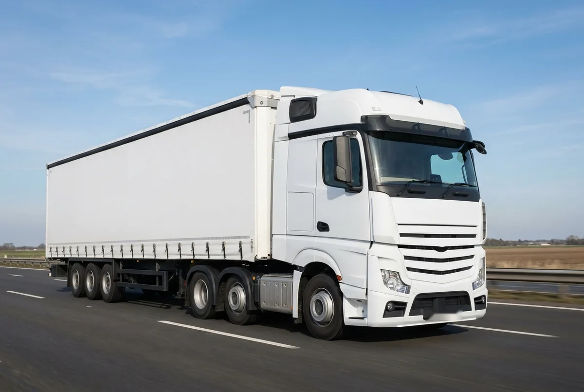 Generated illustration, not a photograph: Mercedes-Benz Actros, 460 kW, 6x4 tractor unit, a 6×4 tractor unit