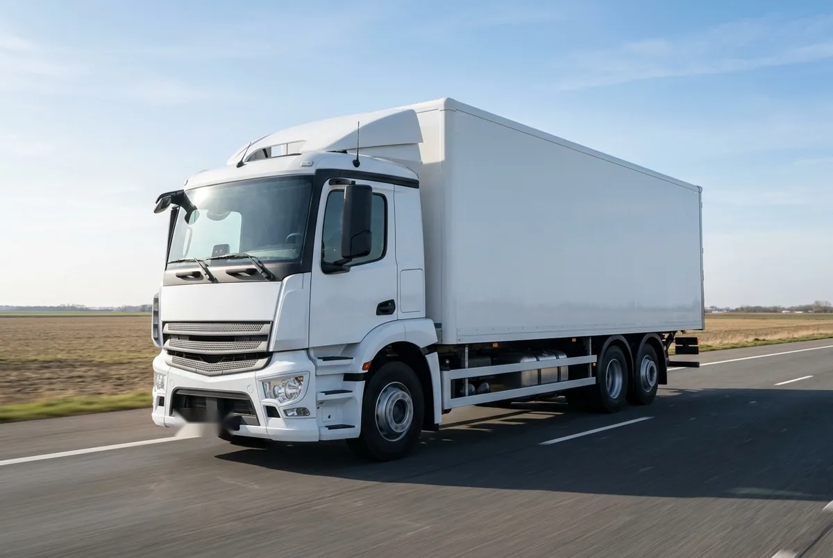 Generated illustration, not a photograph: Mercedes-Benz Antos, 315 kW, 6x2 rigid lorry, a 6×2 rigid lorry