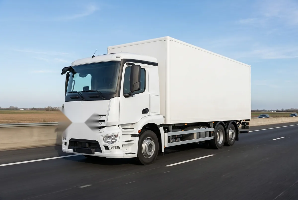 Generated illustration, not a photograph: Mercedes-Benz Antos, 330 kW, 6x2 rigid lorry, a 6×2 rigid lorry