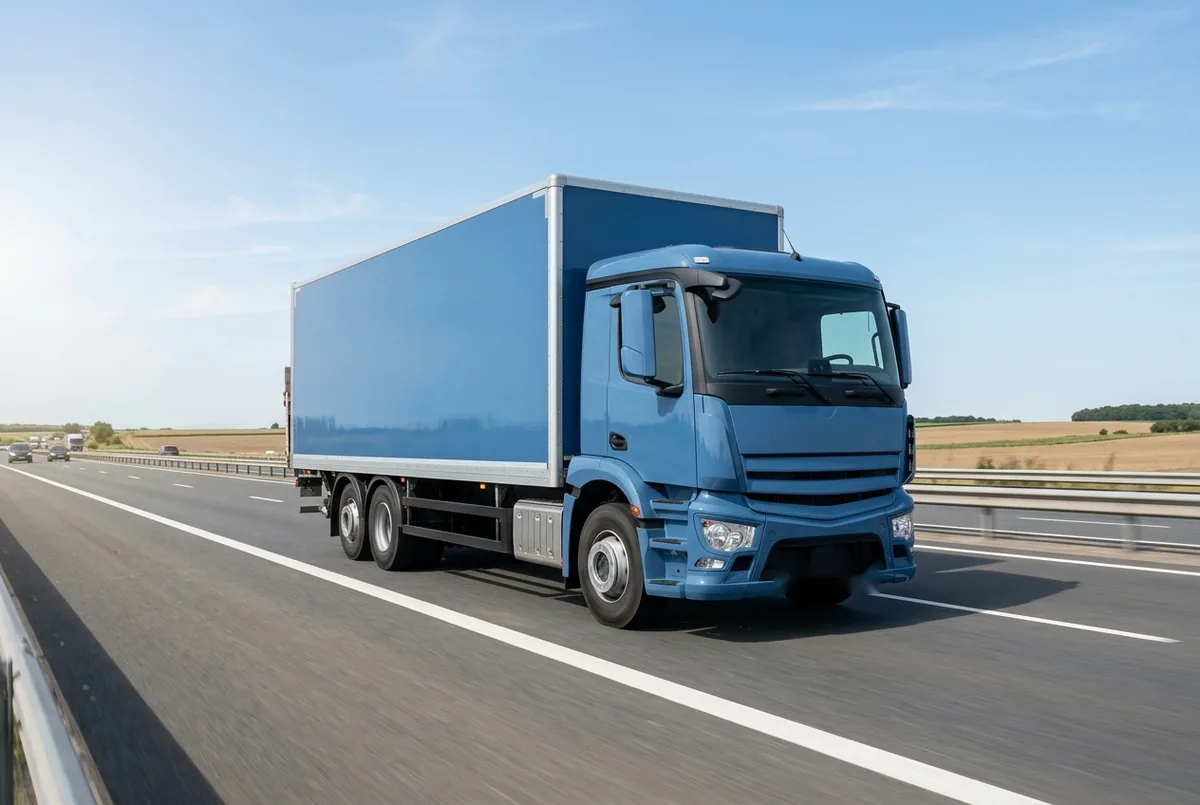 Generated illustration, not a photograph: Mercedes-Benz Antos, 335 kW, 6x2 rigid lorry, a 6×2 rigid lorry