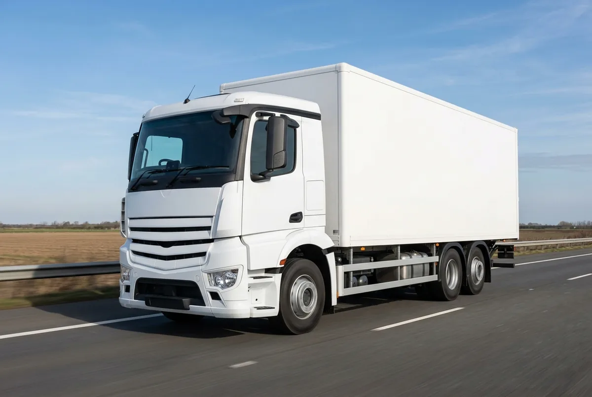 Generated illustration, not a photograph: Mercedes-Benz Arocs, 265 kW, 6x4 rigid lorry, a 6×4 rigid lorry