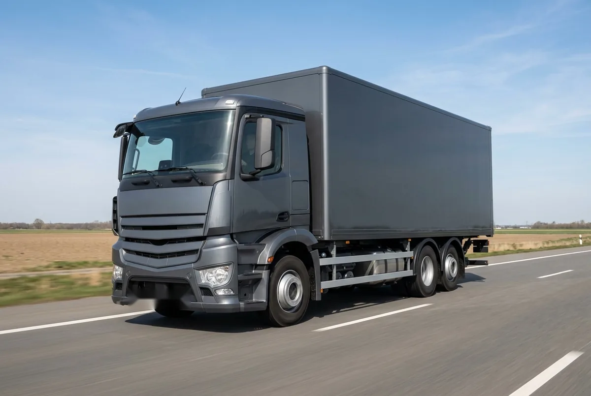 Generated illustration, not a photograph: Mercedes-Benz Arocs, 290 kW, 6x2 rigid lorry, a 6×2 rigid lorry