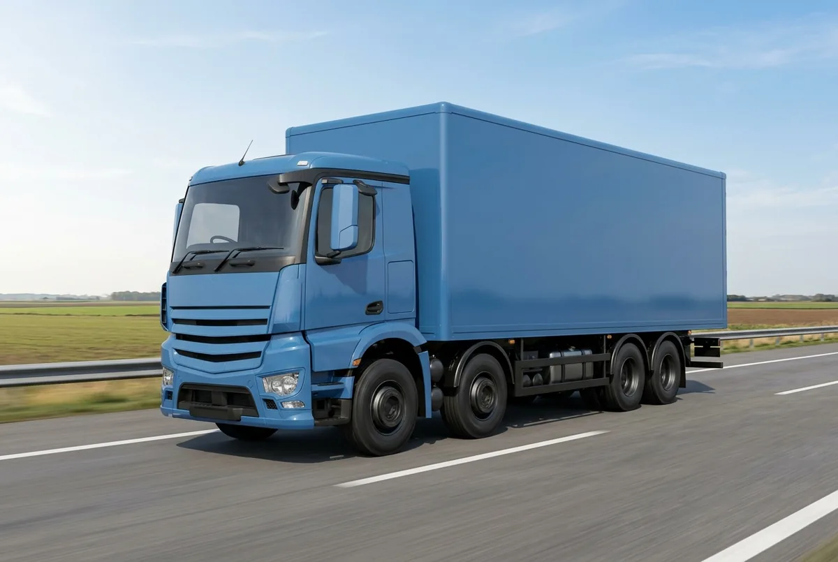 Generated illustration, not a photograph: Mercedes-Benz Arocs, 390 kW, 8x4 rigid lorry, a 8×4 rigid lorry
