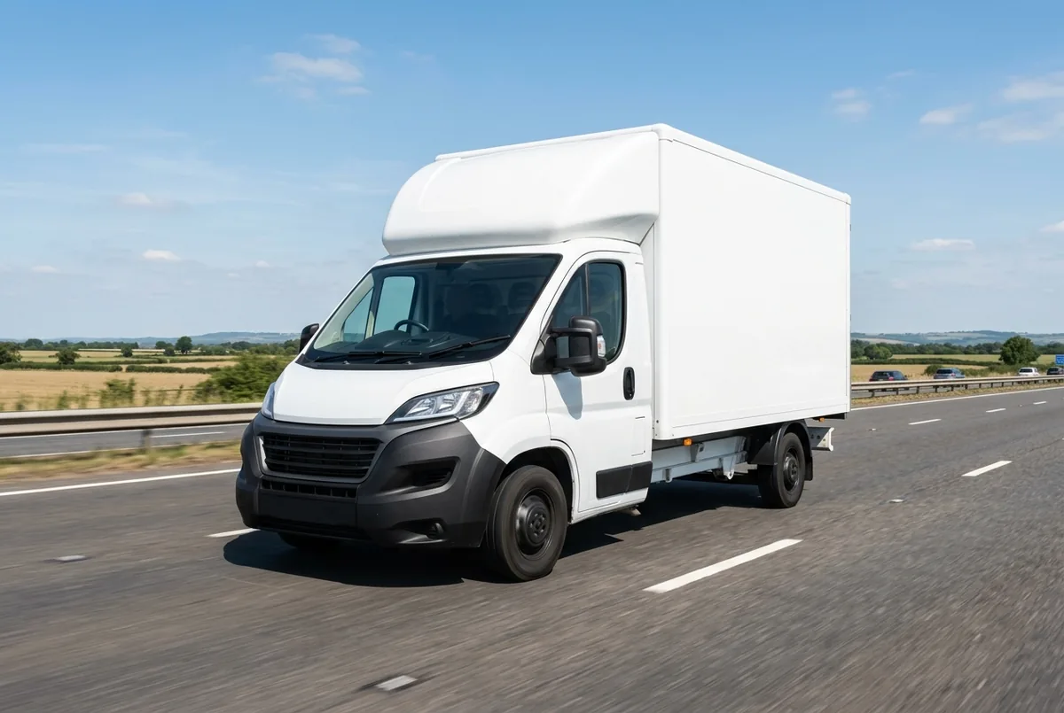 Generated illustration, not a photograph: FIAT Ducato, 130 kW, 4x2, a 4×2 rigid lorry