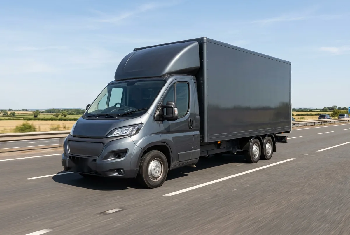 Generated illustration, not a photograph: FIAT Ducato, 130 kW, 6x2, 2.287 L (2017–2019), a 6×2 rigid lorry